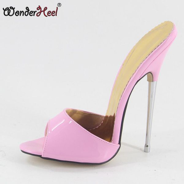 dress shoes wonderheel super high heel appr. 16cm stiletto pink patent sandals slip on fashion party women, Black
dress shoes wonderheel super high heel appr. 16cm stiletto pink patent sandals slip on fashion party women, Black