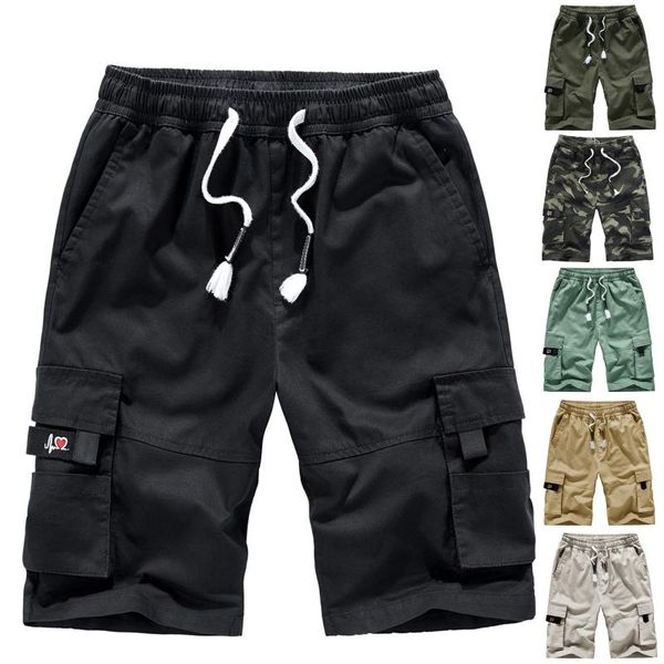 men's shorts summer casual fashion drawstring pocket pants cotton five-point overalls pantalones cortos de hombre, White;black
men's shorts summer casual fashion drawstring pocket pants cotton five-point overalls pantalones cortos de hombre, White;black