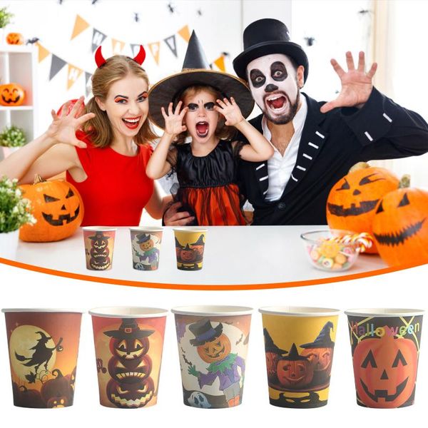 disposable cups & straws halloween party supplies paper coffee milk cup for drinking yj
disposable cups & straws halloween party supplies paper coffee milk cup for drinking yj