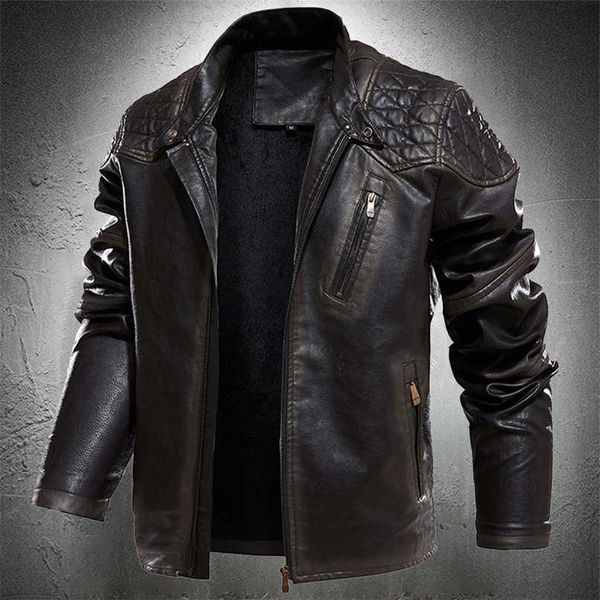spring autumn leather jacket men vintage style motorcycle jacket stand collar biker coat men retro leather coat fashion clothing 211008, Black
spring autumn leather jacket men vintage style motorcycle jacket stand collar biker coat men retro leather coat fashion clothing 211008, Black