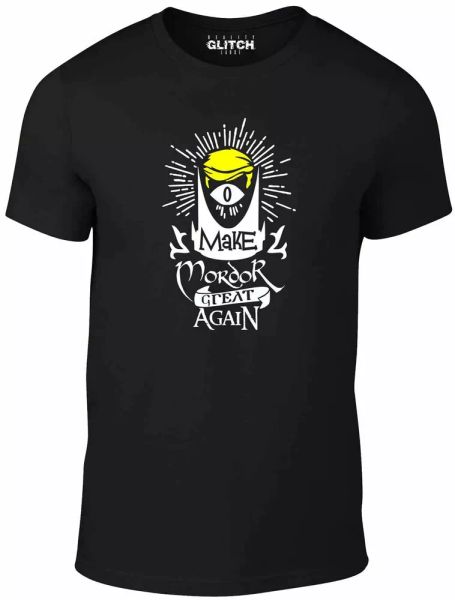 make mordor great again men's t-shirt inspired hobbit tolkien, White;black
make mordor great again men's t-shirt inspired hobbit tolkien, White;black