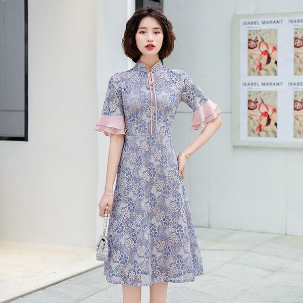 ethnic clothing cheongsam lace dress, improve temperament, spring and summer, 2021, Red
ethnic clothing cheongsam lace dress, improve temperament, spring and summer, 2021, Red