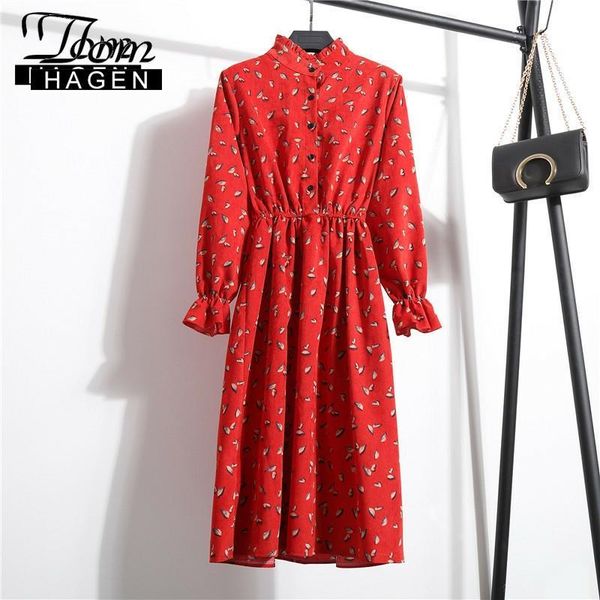 casual dresses tom hagen multicolor printed maxi dress beautiful fashion spring summer women long sleeved retro collar, Black;gray
casual dresses tom hagen multicolor printed maxi dress beautiful fashion spring summer women long sleeved retro collar, Black;gray