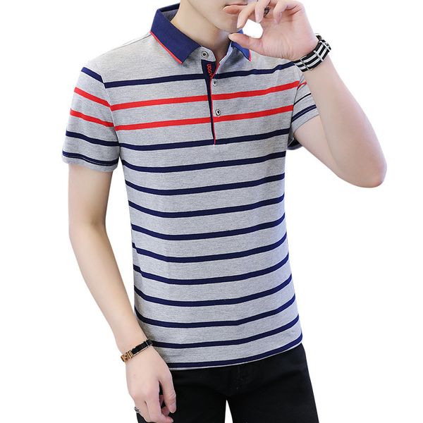 factoryvth7 fashion summer short-sleeved shirts man 2020 business mens cotton strip shirt quality breathable tees polo, White;black
factoryvth7 fashion summer short-sleeved shirts man 2020 business mens cotton strip shirt quality breathable tees polo, White;black