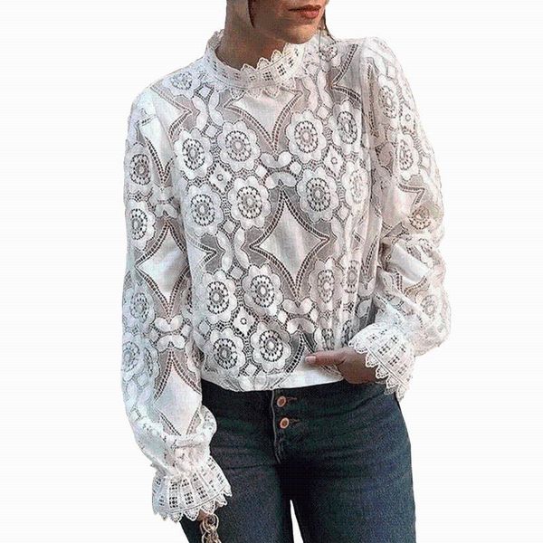 women's blouses & shirts hstar fashion women oversize lace blouse shirt 2021 ladies loose lovely girls sweet short female party chic, White
women's blouses & shirts hstar fashion women oversize lace blouse shirt 2021 ladies loose lovely girls sweet short female party chic, White