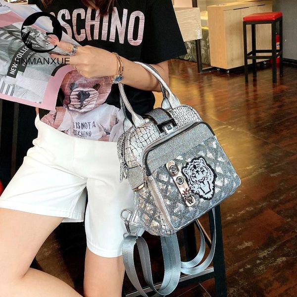 backpack lady fashion vegan leather sparkle shiny paillette women daily diamond shoulder bag tiger pattern handbags
backpack lady fashion vegan leather sparkle shiny paillette women daily diamond shoulder bag tiger pattern handbags