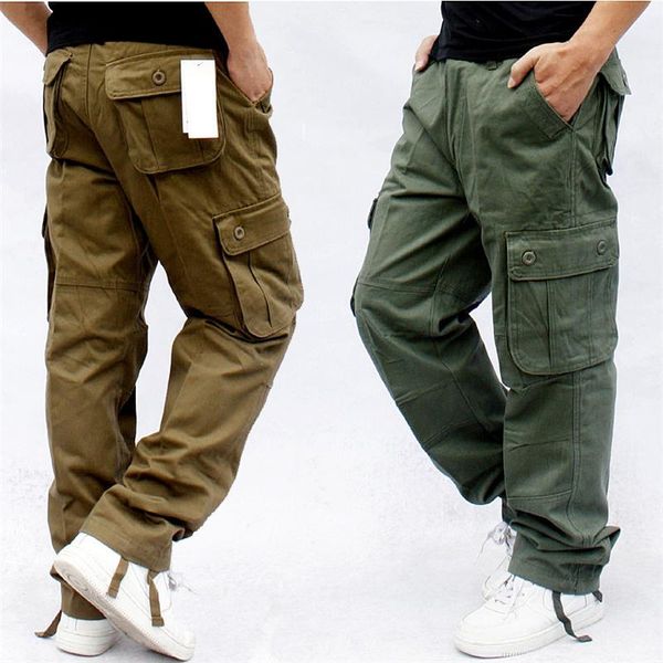 men's pants men's overalls cargo multi pockets military tactical work casual pantalon hombre streetwear army straight trousers, Black
men's pants men's overalls cargo multi pockets military tactical work casual pantalon hombre streetwear army straight trousers, Black