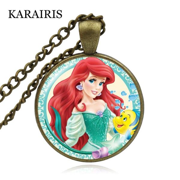pendant necklaces karairis 2021 anime the little mermaid ariel necklace princess jewelry art craft glass for girls kids, Silver
pendant necklaces karairis 2021 anime the little mermaid ariel necklace princess jewelry art craft glass for girls kids, Silver