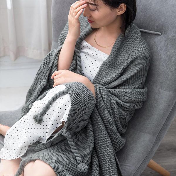blankets knitted shawl blanket on the sofa or cover bed, tassel decoration warmth throwing
blankets knitted shawl blanket on the sofa or cover bed, tassel decoration warmth throwing