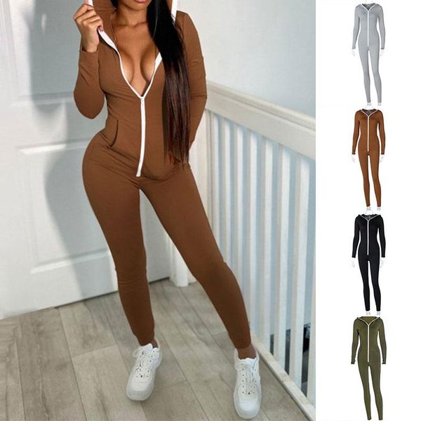women's jumpsuits & rompers women slim romper adults solid color long sleeve hooded jumpsuit with pockets autumn sports overalls skinny, Black;white
women's jumpsuits & rompers women slim romper adults solid color long sleeve hooded jumpsuit with pockets autumn sports overalls skinny, Black;white