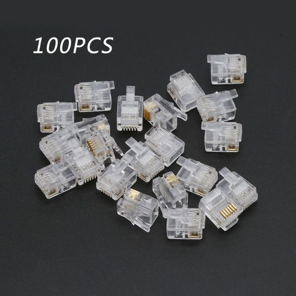 computer cables & connectors h55f 100pcs rj12 6p6c modular cable head telephone crystal plugs
computer cables & connectors h55f 100pcs rj12 6p6c modular cable head telephone crystal plugs