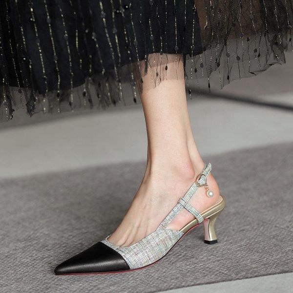 open shoes heel med closed toe sandals 2021 women's medium spring stiletto real comfort multicolored pointed summer high fas, Black
open shoes heel med closed toe sandals 2021 women's medium spring stiletto real comfort multicolored pointed summer high fas, Black