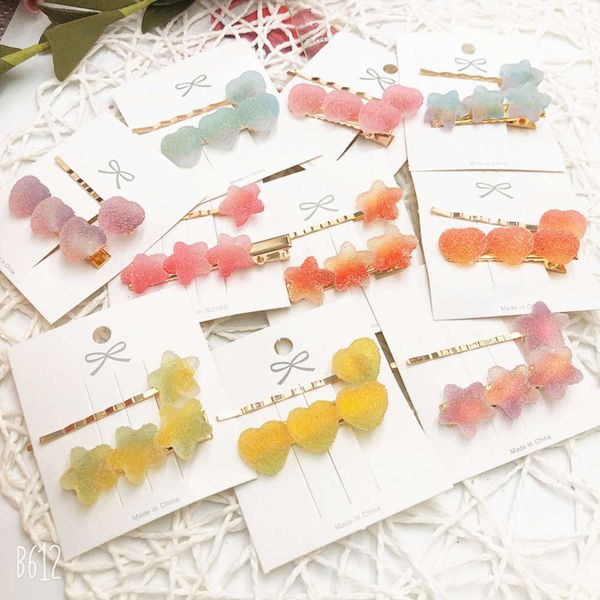 hairpin children's cute candy hairpin princess girl gradually changing star love one word clip headdress, Golden;silver
hairpin children's cute candy hairpin princess girl gradually changing star love one word clip headdress, Golden;silver