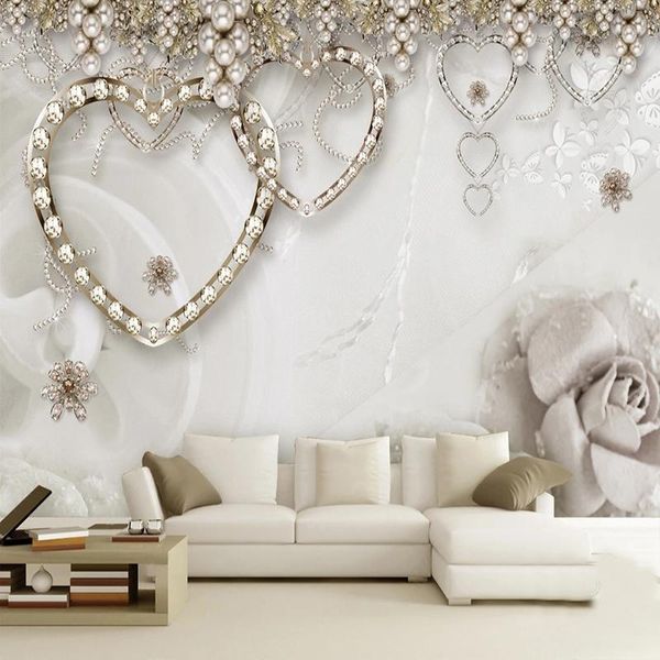 wallpapers custom mural wallpaper modern simple luxury heart-shaped jewelry background wall home decor papel de parede 3d
wallpapers custom mural wallpaper modern simple luxury heart-shaped jewelry background wall home decor papel de parede 3d