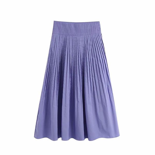 summer autumn women skirt purple solid pleated mid-calf skirts casual fashion female woman clothes 210517, Black
summer autumn women skirt purple solid pleated mid-calf skirts casual fashion female woman clothes 210517, Black