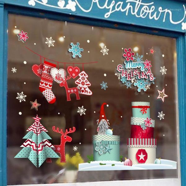 christmas decorations day no glue sticker color window supermarket electrostatic shop marks glass
christmas decorations day no glue sticker color window supermarket electrostatic shop marks glass