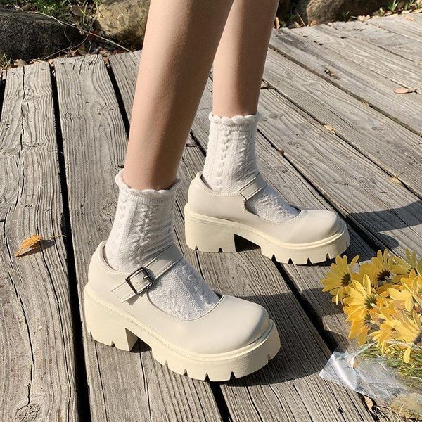 dress shoes white platform mary janes women fashion trend buckle block heel sandal 2021 summer round head jk style lolita, Black
dress shoes white platform mary janes women fashion trend buckle block heel sandal 2021 summer round head jk style lolita, Black