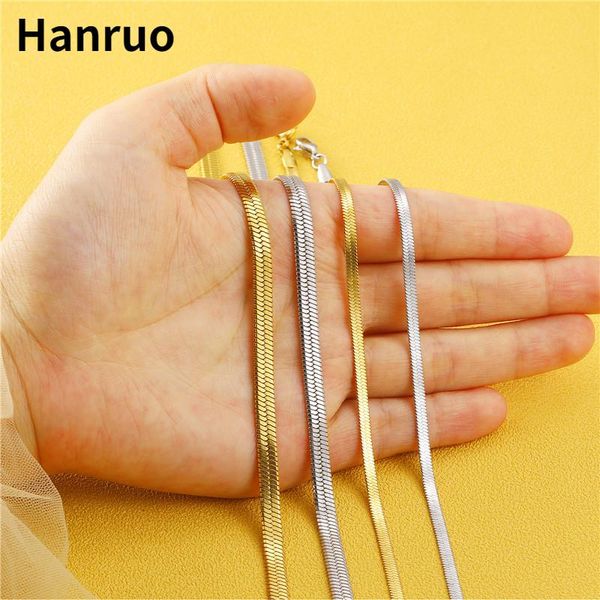 chains necklace for women men gold blade neck chain choker flat snake jewelry gift clavicle necklaces, Silver 
chains necklace for women men gold blade neck chain choker flat snake jewelry gift clavicle necklaces, Silver