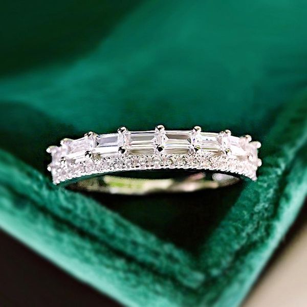 cluster rings elegant 100% 925 sterling silver created moissanite anniversary party personality couple fine jewelry wholesale, Golden;silver
cluster rings elegant 100% 925 sterling silver created moissanite anniversary party personality couple fine jewelry wholesale, Golden;silver
