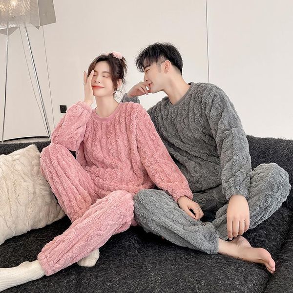 men's sleepwear couple o-neck flannel shirt&pants winter pajamas set long sleeve 2pcs coral fleece pijamas suit lovers loungewear, Black;brown
men's sleepwear couple o-neck flannel shirt&pants winter pajamas set long sleeve 2pcs coral fleece pijamas suit lovers loungewear, Black;brown