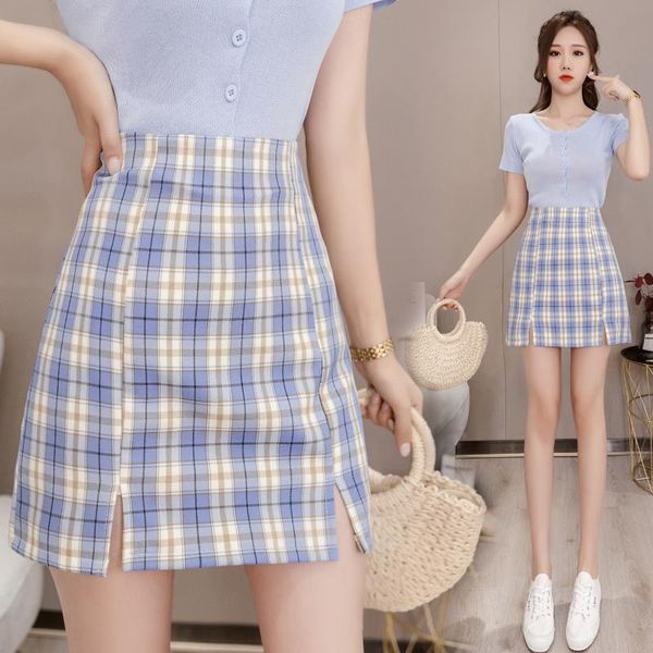 skirts plaid split mini korean fashion high-waisted vintage spring autumn summer women's clothing skirt women vetement femme 2021, Black
skirts plaid split mini korean fashion high-waisted vintage spring autumn summer women's clothing skirt women vetement femme 2021, Black
