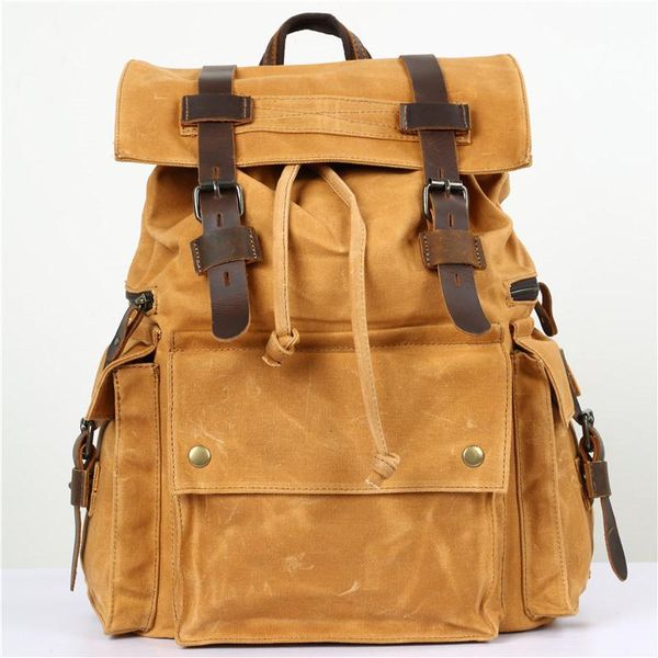 backpack nesitu vintage army green yellow coffee grey canvas women men's 14'' lapwomen's man travel bags m5358 
backpack nesitu vintage army green yellow coffee grey canvas women men's 14'' lapwomen's man travel bags m5358
