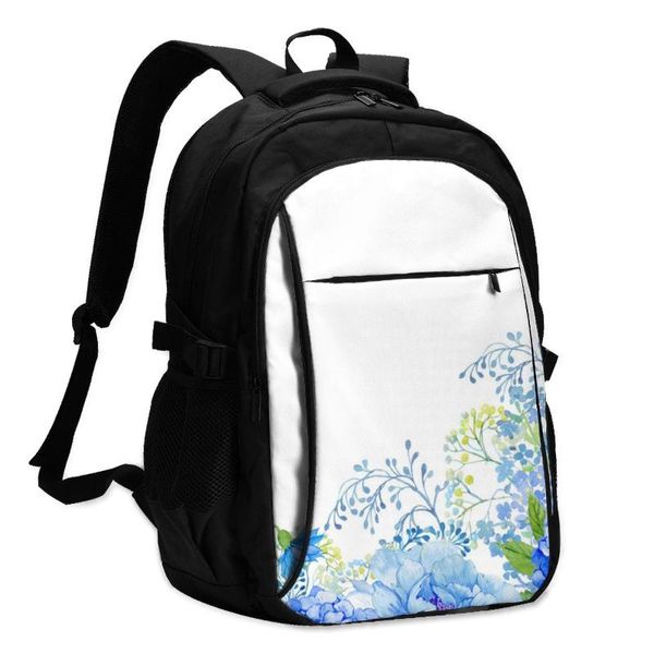 backpack 2021 women men fashion peacock watercolor blue flowers travel school recreation business bag
backpack 2021 women men fashion peacock watercolor blue flowers travel school recreation business bag