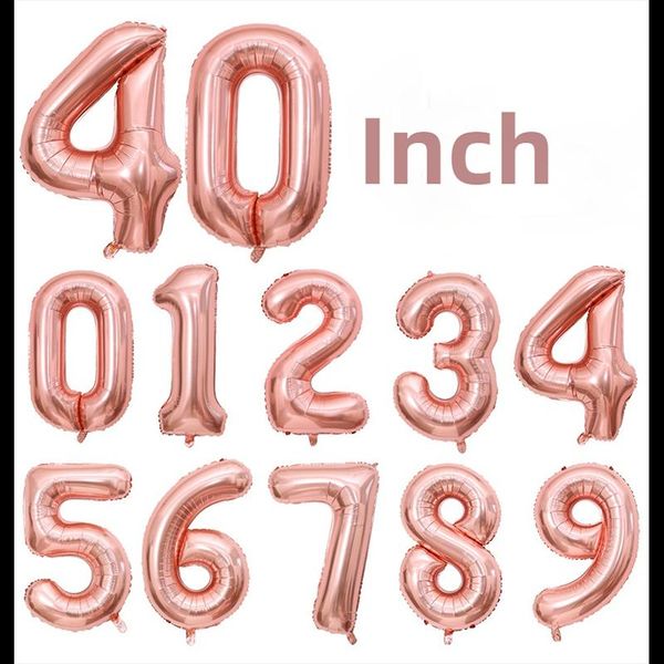 party decoration 40 inch number aluminum foil ballon rose gold birthday figure digital balloons anniversary wedding supplies
party decoration 40 inch number aluminum foil ballon rose gold birthday figure digital balloons anniversary wedding supplies