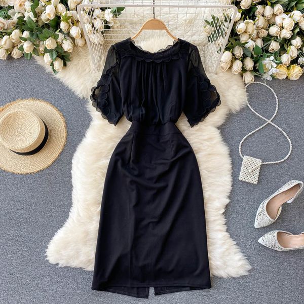 preppy style batwing sleeve black knee-length dress women summer chiffon french voile 2xl plus size party clothing 210513, Black;gray
preppy style batwing sleeve black knee-length dress women summer chiffon french voile 2xl plus size party clothing 210513, Black;gray