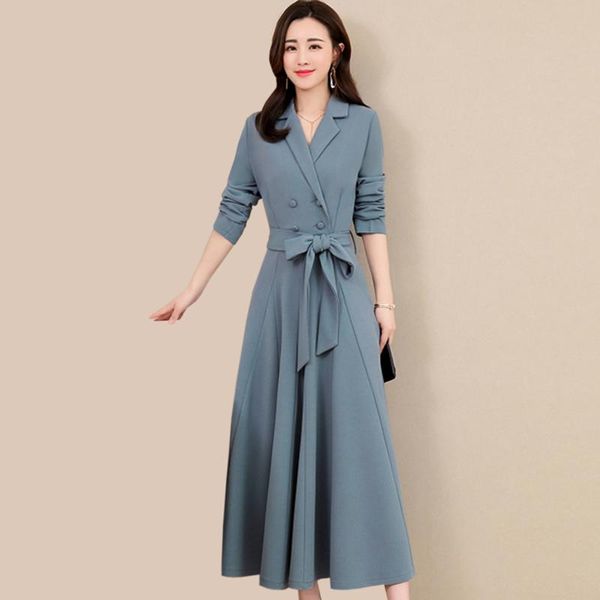 casual dresses women's clothing 2021 spring long sleeve a-line dress fashion temperament section, Black;gray
casual dresses women's clothing 2021 spring long sleeve a-line dress fashion temperament section, Black;gray