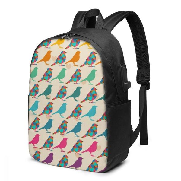 backpack colorful birds spring pattern women men usb charge school bag for girl boy travel lapbookbag daypack
backpack colorful birds spring pattern women men usb charge school bag for girl boy travel lapbookbag daypack