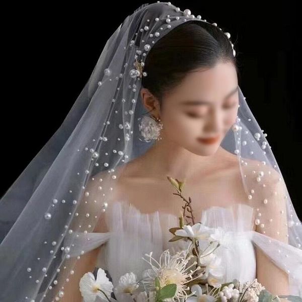 bridal veils sale vintage long veil 1 layer pearls beads velo da sposa white ivory wedding comb véu de noiva longo, Black
bridal veils sale vintage long veil 1 layer pearls beads velo da sposa white ivory wedding comb véu de noiva longo, Black