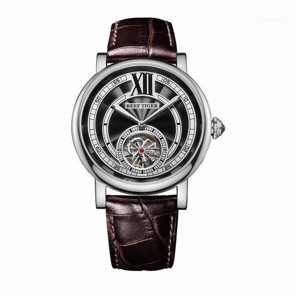 reef tiger artist serier rga192 men business wheel dial automatic mechanical wrsit watch wristwatches, Slivery;brown
reef tiger artist serier rga192 men business wheel dial automatic mechanical wrsit watch wristwatches, Slivery;brown