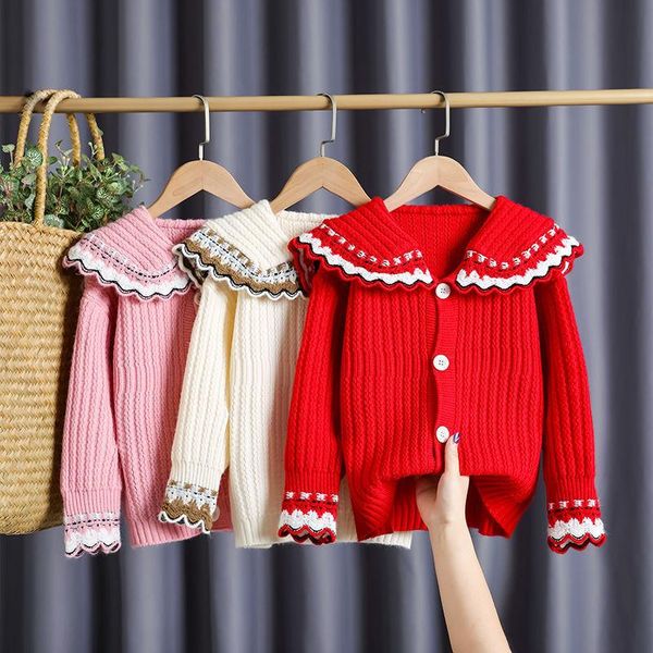 pullover children spring & autumn casual girl fall clothes 2021 ruffles outfits kids single breasted cardigan knitted sweater 4-16 year, Blue
pullover children spring & autumn casual girl fall clothes 2021 ruffles outfits kids single breasted cardigan knitted sweater 4-16 year, Blue
