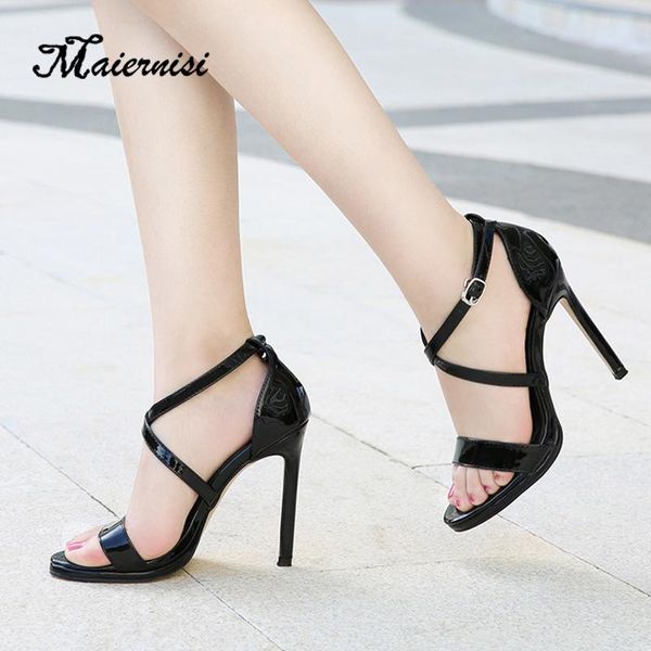 women sandals comfortable soft shoes classic ladies buckle ankle strap high heels dress, Black
women sandals comfortable soft shoes classic ladies buckle ankle strap high heels dress, Black