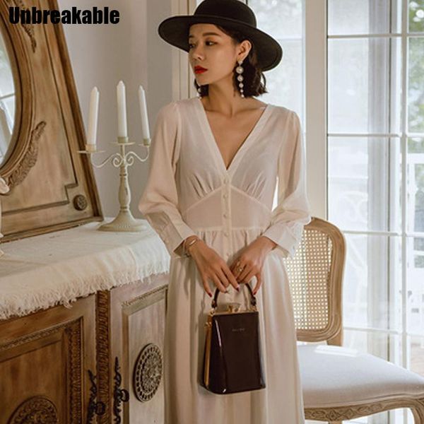 casual dresses 2021 autumn women fashion lantern long sleeve v-neck high waist office lady a-line beige middle length dress, Black;gray
casual dresses 2021 autumn women fashion lantern long sleeve v-neck high waist office lady a-line beige middle length dress, Black;gray