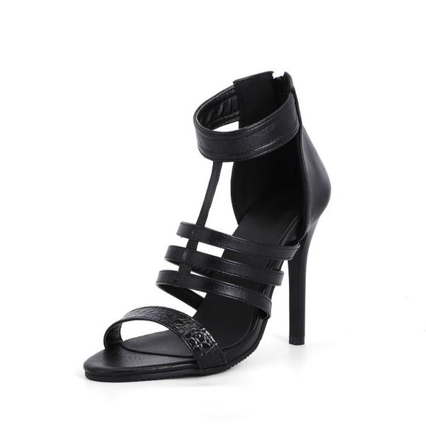 dress shoes pu leather gladiator sandals women female 10cm super high heels plus size, Black
dress shoes pu leather gladiator sandals women female 10cm super high heels plus size, Black
