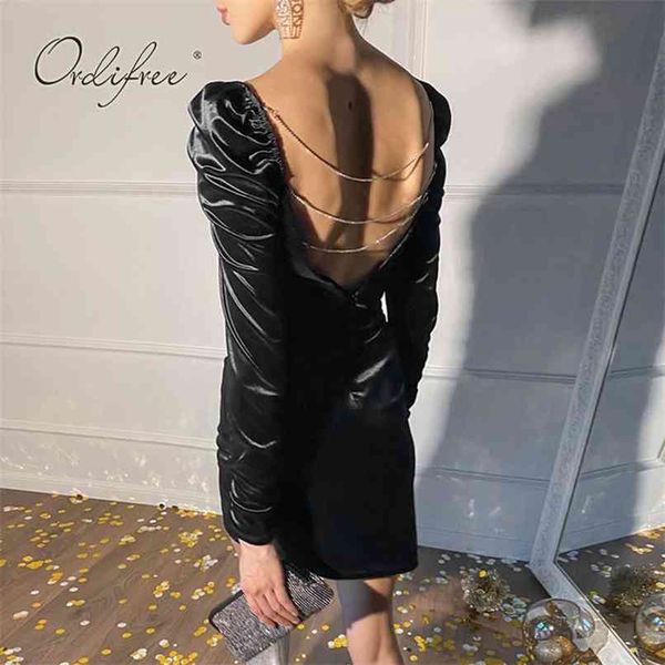 summer women backless party dress long sleeve bodycon black satin mini 210513, Black;gray
summer women backless party dress long sleeve bodycon black satin mini 210513, Black;gray
