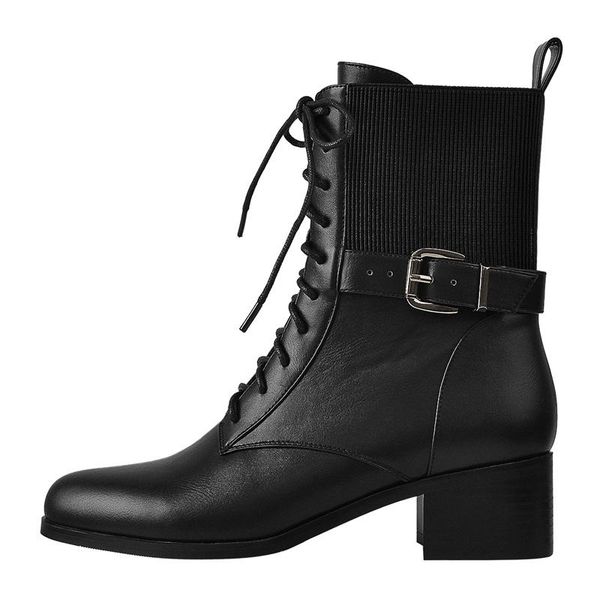boots richealnana spring autumn woman ankle low-heeled matte patent leather booties lace-up buckle elastic lady shoes big size, Black
boots richealnana spring autumn woman ankle low-heeled matte patent leather booties lace-up buckle elastic lady shoes big size, Black