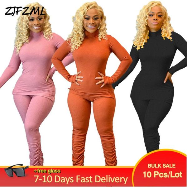 women's two piece pants bulk items wholesale lots fall clothes for women high necked full sleeve +draped jogger pant knitted club outfi, White
women's two piece pants bulk items wholesale lots fall clothes for women high necked full sleeve +draped jogger pant knitted club outfi, White