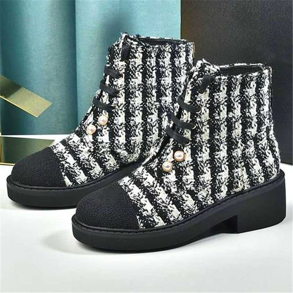 boots lattice motorcycle knitted fabric short back zipper boot splice platform pearl decoration women's shoes, Black
boots lattice motorcycle knitted fabric short back zipper boot splice platform pearl decoration women's shoes, Black