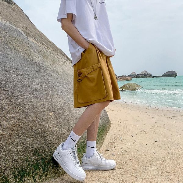 men's shorts 2021 solid men's summer mens beach ribbons black/khaki/army green streetwear casual male sportswear homme, White;black
men's shorts 2021 solid men's summer mens beach ribbons black/khaki/army green streetwear casual male sportswear homme, White;black