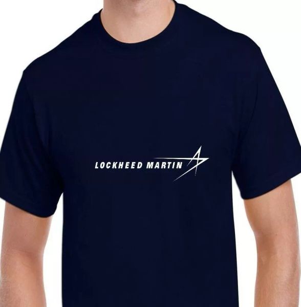lockheed martin white logo us aviation defense company navy blue cotton t-shirt, White;black
lockheed martin white logo us aviation defense company navy blue cotton t-shirt, White;black