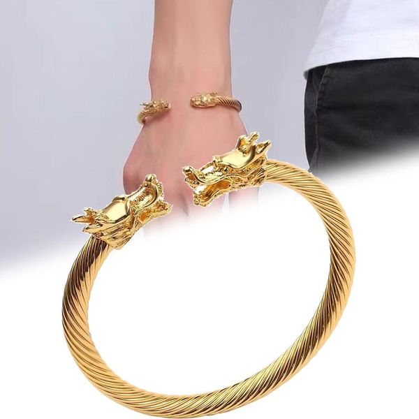 bangle domineering dragon head open punk for women men gold/black/silver color hip hop party jewelry
bangle domineering dragon head open punk for women men gold/black/silver color hip hop party jewelry