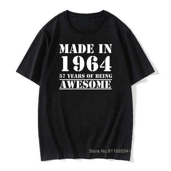 men's t-shirts all original parts made in 1964 t shirt 57th birthday gift graphic 100% cotton tshirts male vintage hip hop daddy granda, White;black
men's t-shirts all original parts made in 1964 t shirt 57th birthday gift graphic 100% cotton tshirts male vintage hip hop daddy granda, White;black