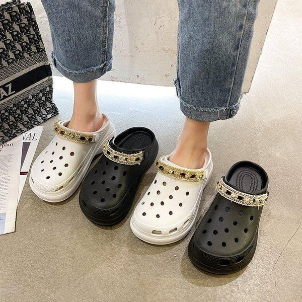 summer woman slippers round head rhinestone platform sandals hollow out breathable outdoor flip flop casual beach trifle, Black
summer woman slippers round head rhinestone platform sandals hollow out breathable outdoor flip flop casual beach trifle, Black