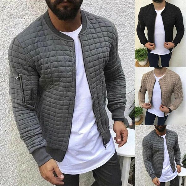 men's jackets solid casual jacket o-neck collar zipper long sleeve slim coat autumn spring plaid man, Black;brown
men's jackets solid casual jacket o-neck collar zipper long sleeve slim coat autumn spring plaid man, Black;brown