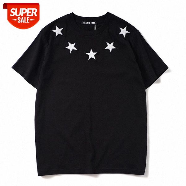 t shirt summer new tide brand three-color front and rear car flocking five-pointed star embroidery lovers loose short-sleeved t-shirt #py7v, White;black
t shirt summer new tide brand three-color front and rear car flocking five-pointed star embroidery lovers loose short-sleeved t-shirt #py7v, White;black