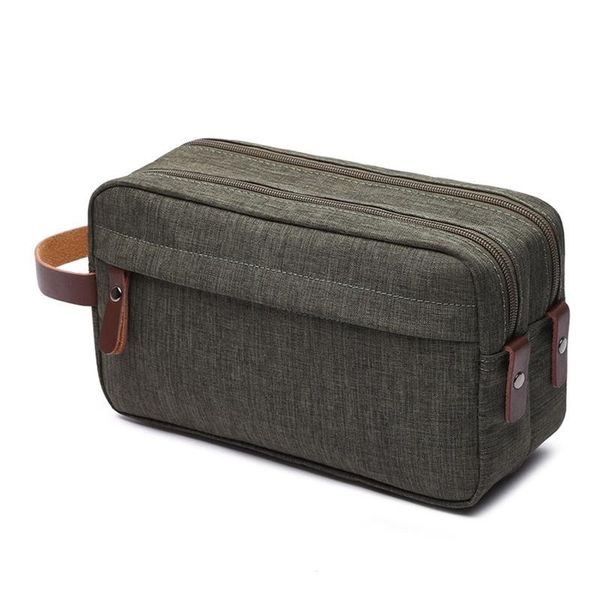 casual canvas cosmetic bag with leather handle travel men wash shaving women toiletry storage waterproof toilet organizer bags & cases
casual canvas cosmetic bag with leather handle travel men wash shaving women toiletry storage waterproof toilet organizer bags & cases
