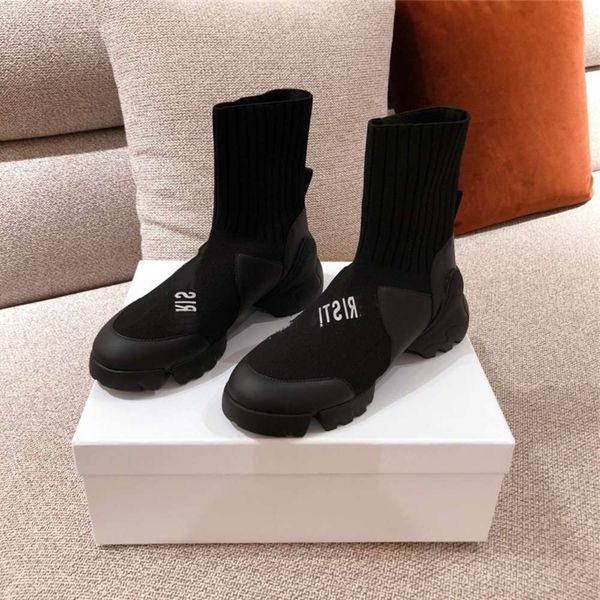 Casual shoes 2021 spring and autumn new d family socks boots reflective letter short knitted elastic cloth thick soled father, Black
Casual shoes 2021 spring and autumn new d family socks boots reflective letter short knitted elastic cloth thick soled father, Black